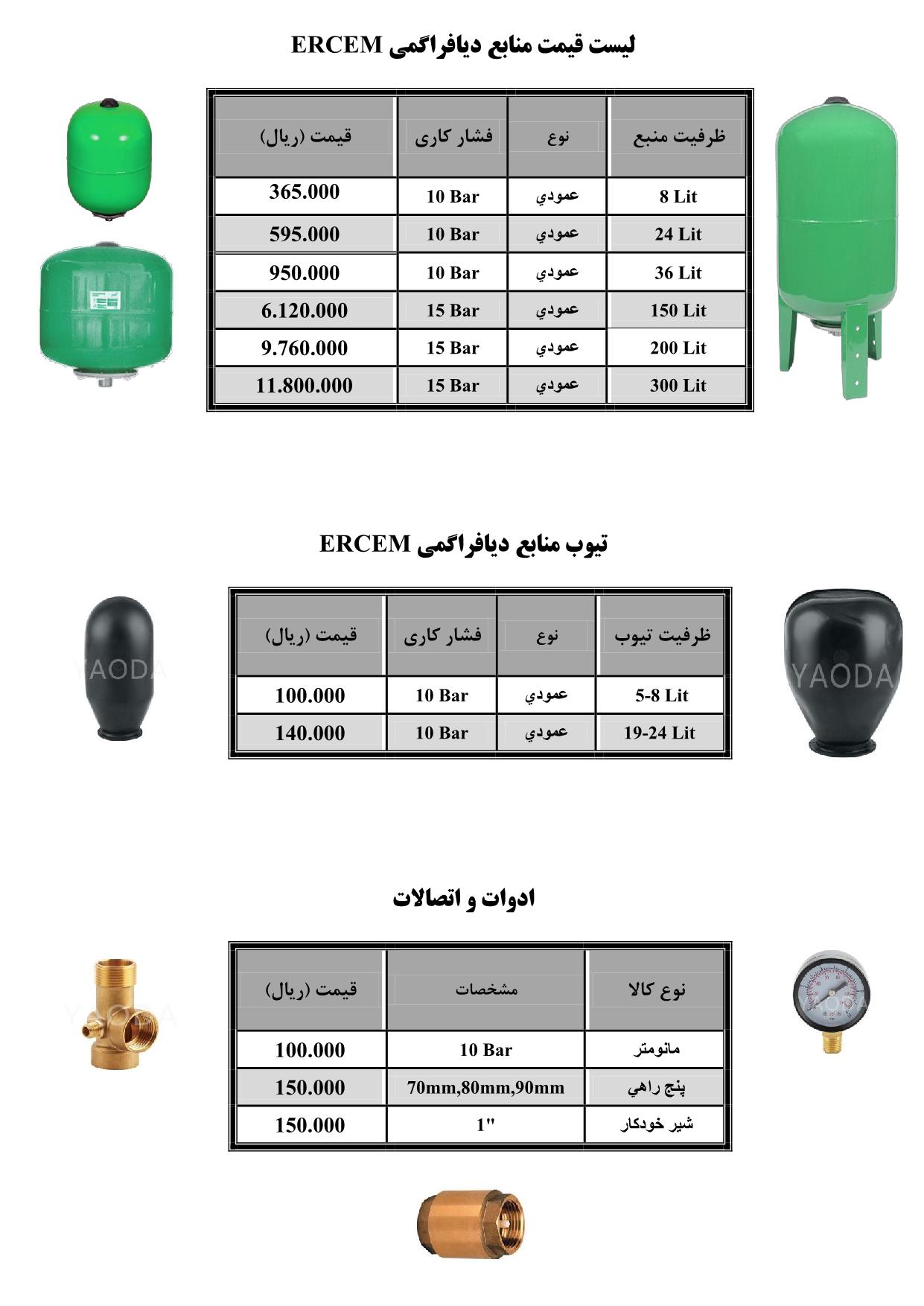 منابع ديافراگمي ارسم